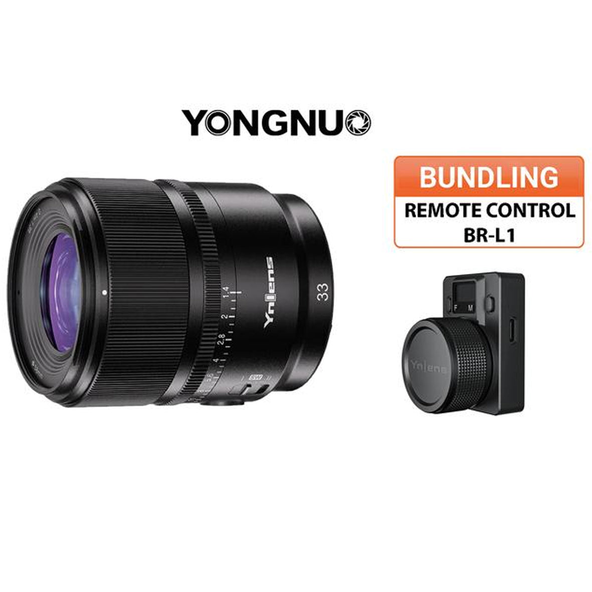 Yongnuo YN33 1.4 DA DSM WL PRO + YongNuo Remote control BR-L1 (Commander Series) (Nikon Z)