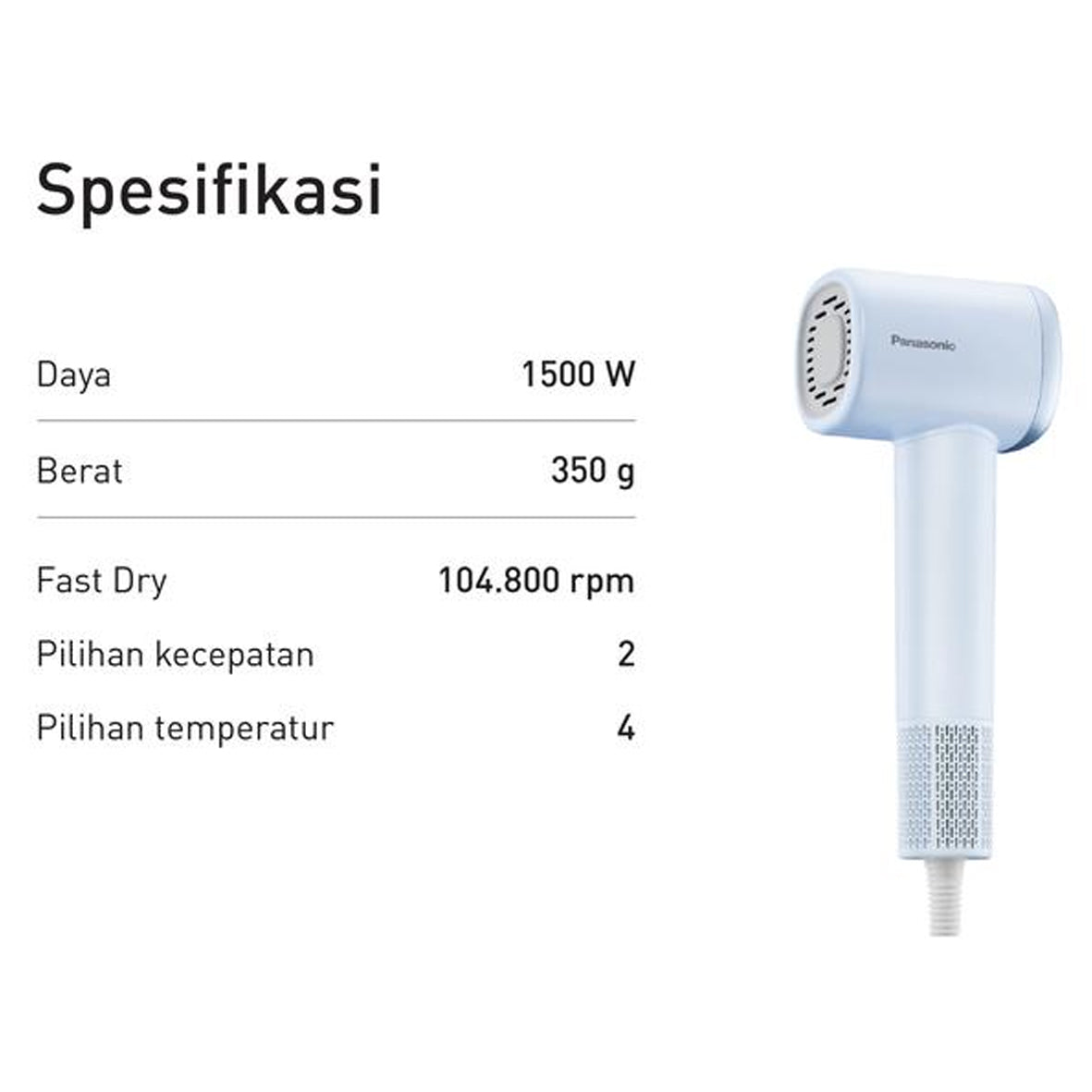 Panasonic Ionity Hair Dryer EH-NE6M-C443