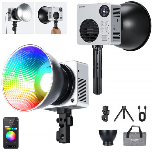 Neewer HB80C 80W RGBWW Mini COB LED Video Light