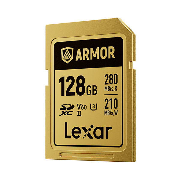 LEXAR ARMOR GOLD SDXC UHS-II 128GB W 210MB/s R 280MB/s LSDAMGL128G-RNNNG