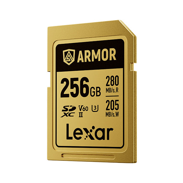 LEXAR ARMOR GOLD SDXC UHS-II 256GB W 205MB/s R 280MB/s LSDAMGL256G-RNNNG