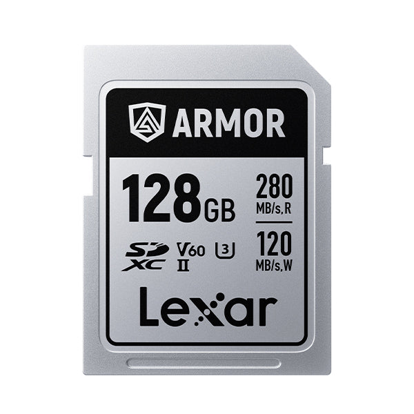 LEXAR ARMOR SILVER PRO SDXC UHS-II 128GB W 120MB/s R 280MB/s LSDAMSP128G-RNNNG