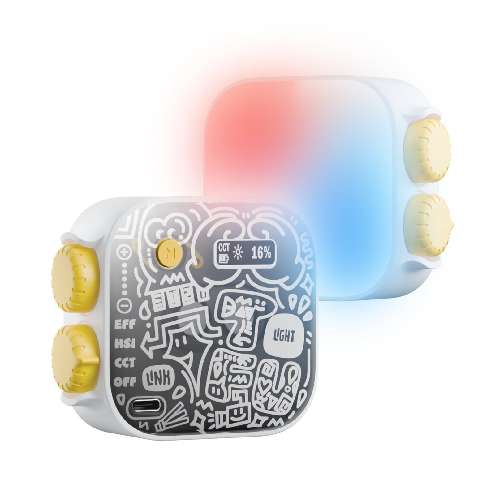 Photoolex White Tofu 6W RGB Pocket Light