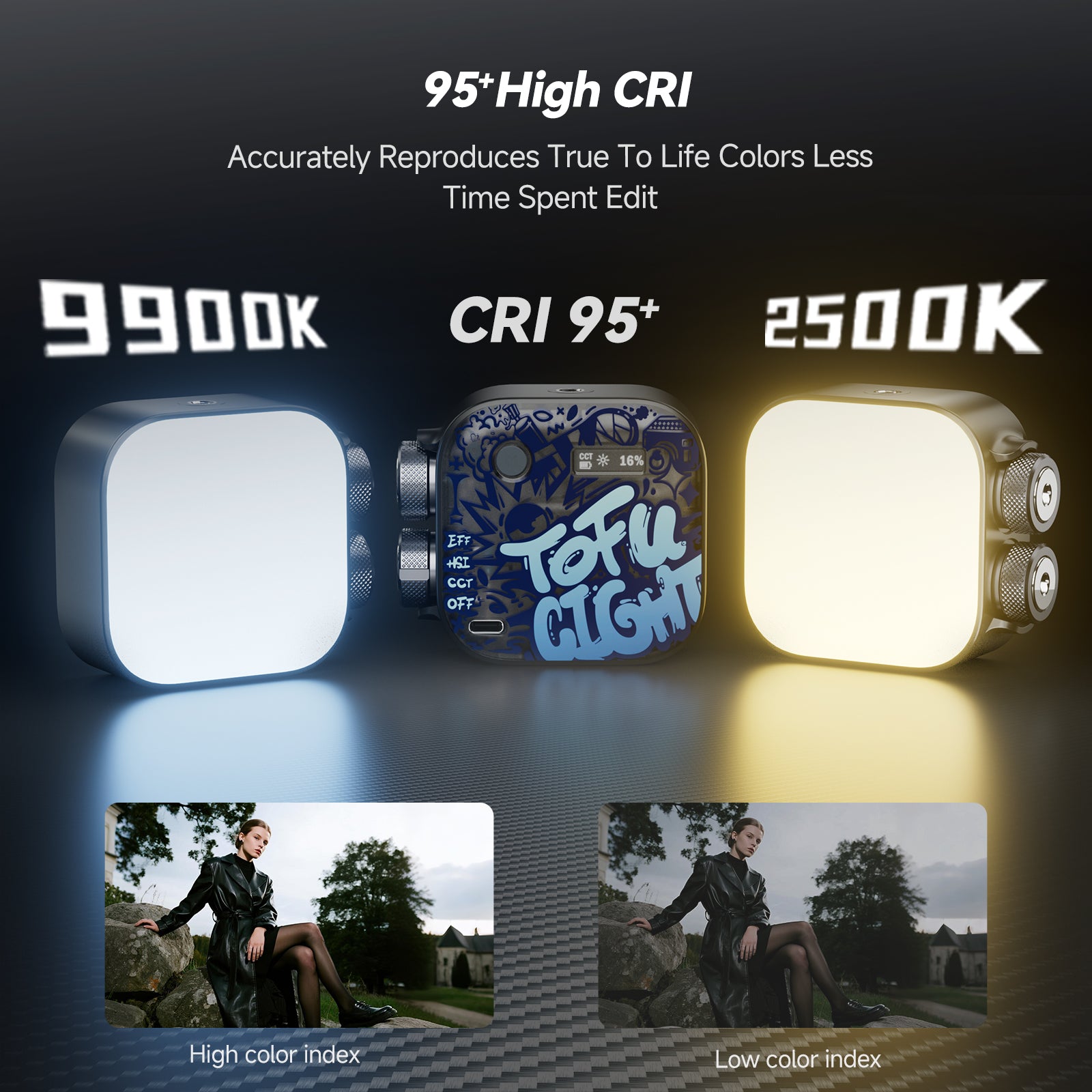 Photoolex Black Tofu 6W RGB Pocket Light