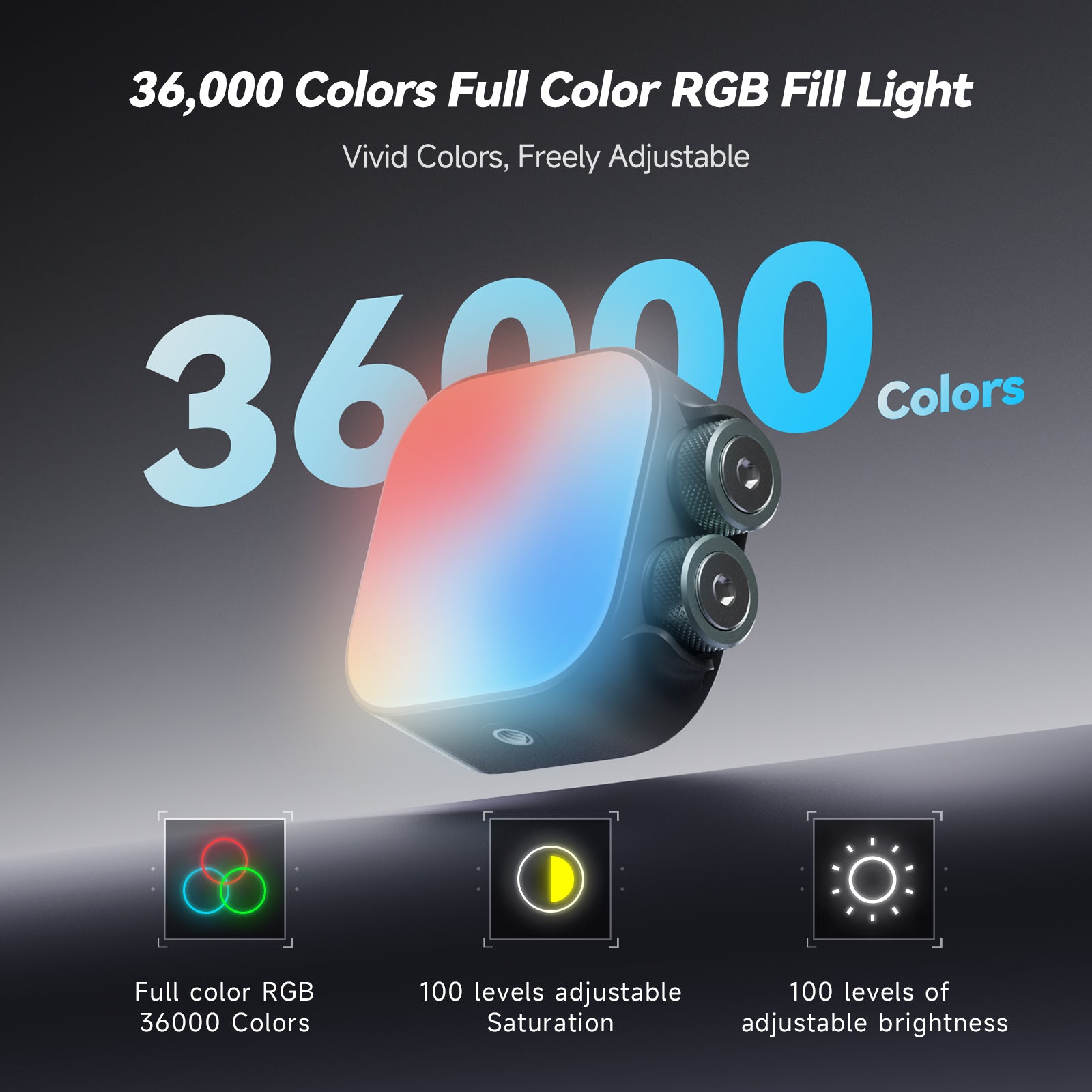 Photoolex Black Tofu 6W RGB Pocket Light