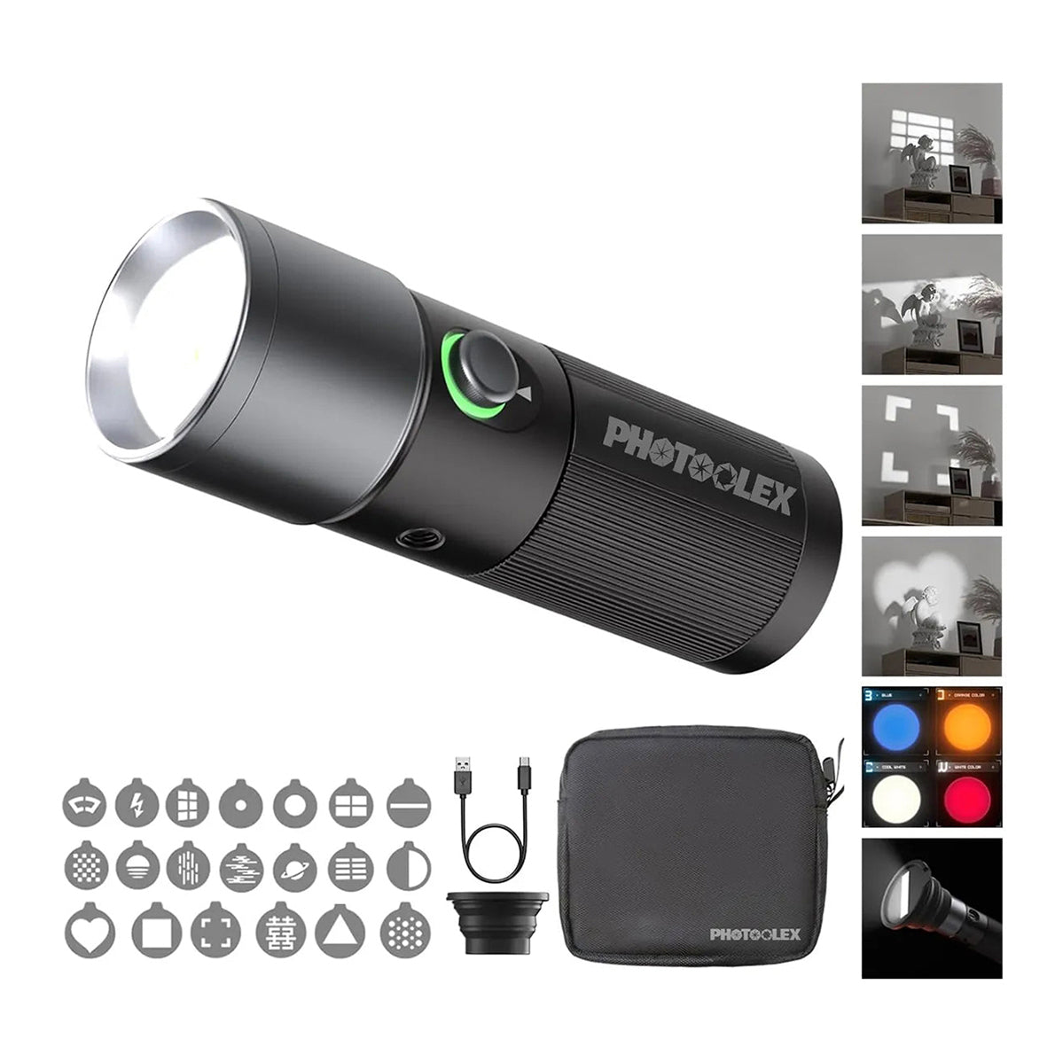 Photoolex ZOOM Light (10W 4 Color - Silicon Gobo) TF-LS-104FS-TZ