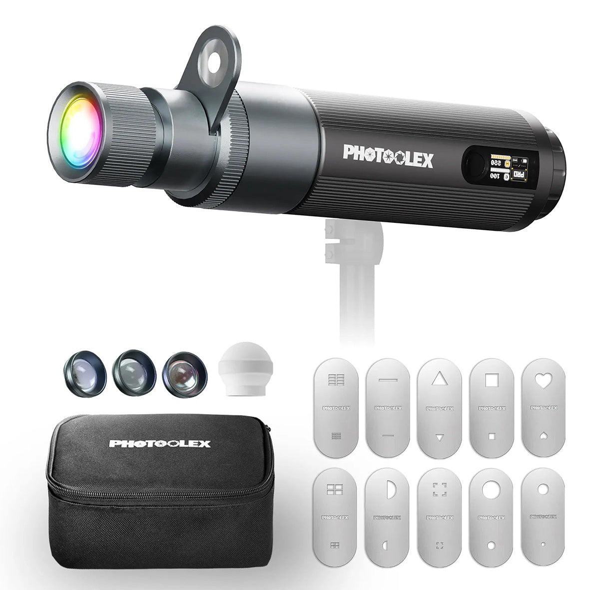 Photoolex ZOOM Light (12W RGB - Steel Magnetic Gobo) TF-LS-083FS-G-PL