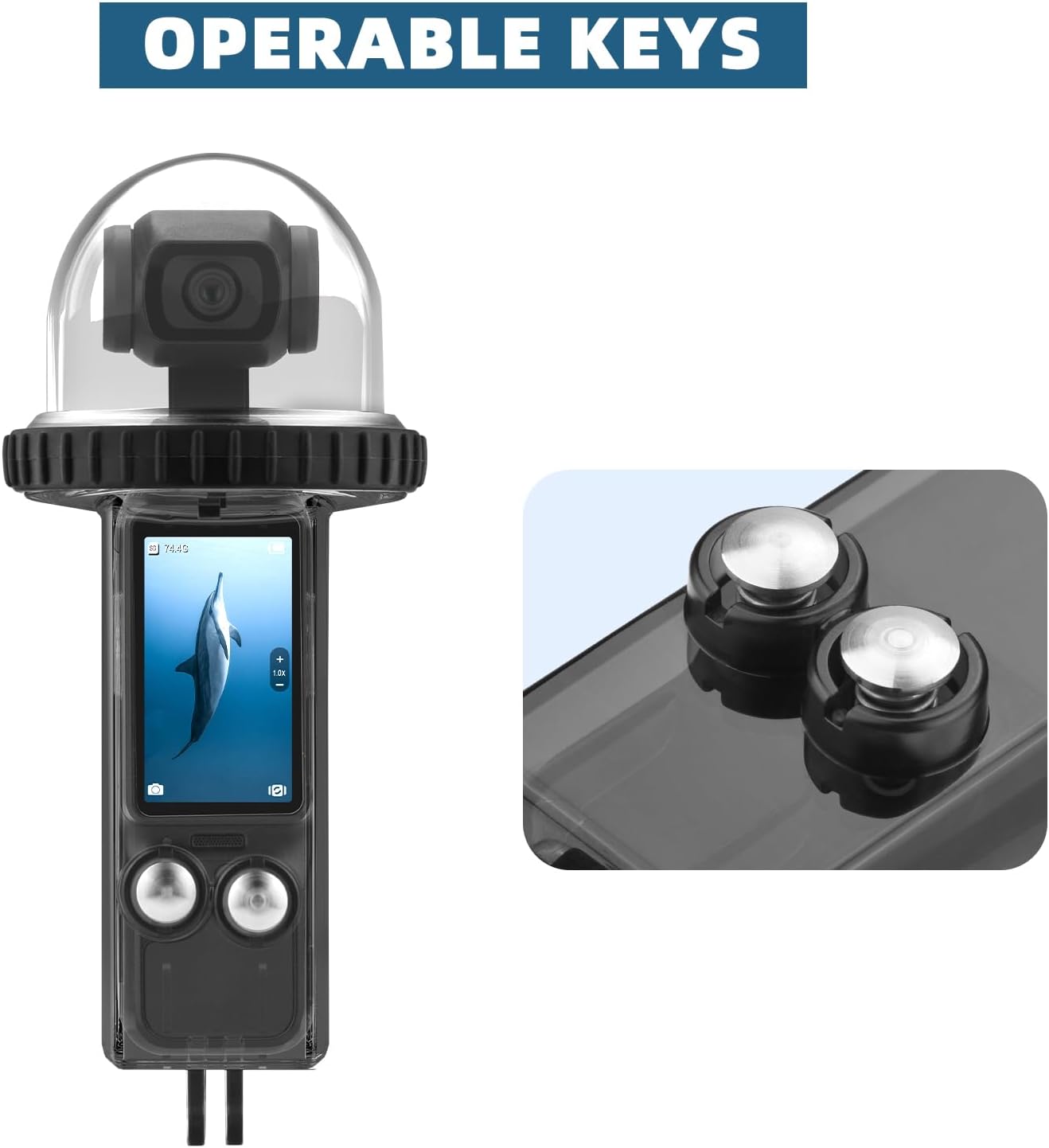 BRDRC OSMO POCKET 3 Waterproof Case Transparent Black EW10136_2