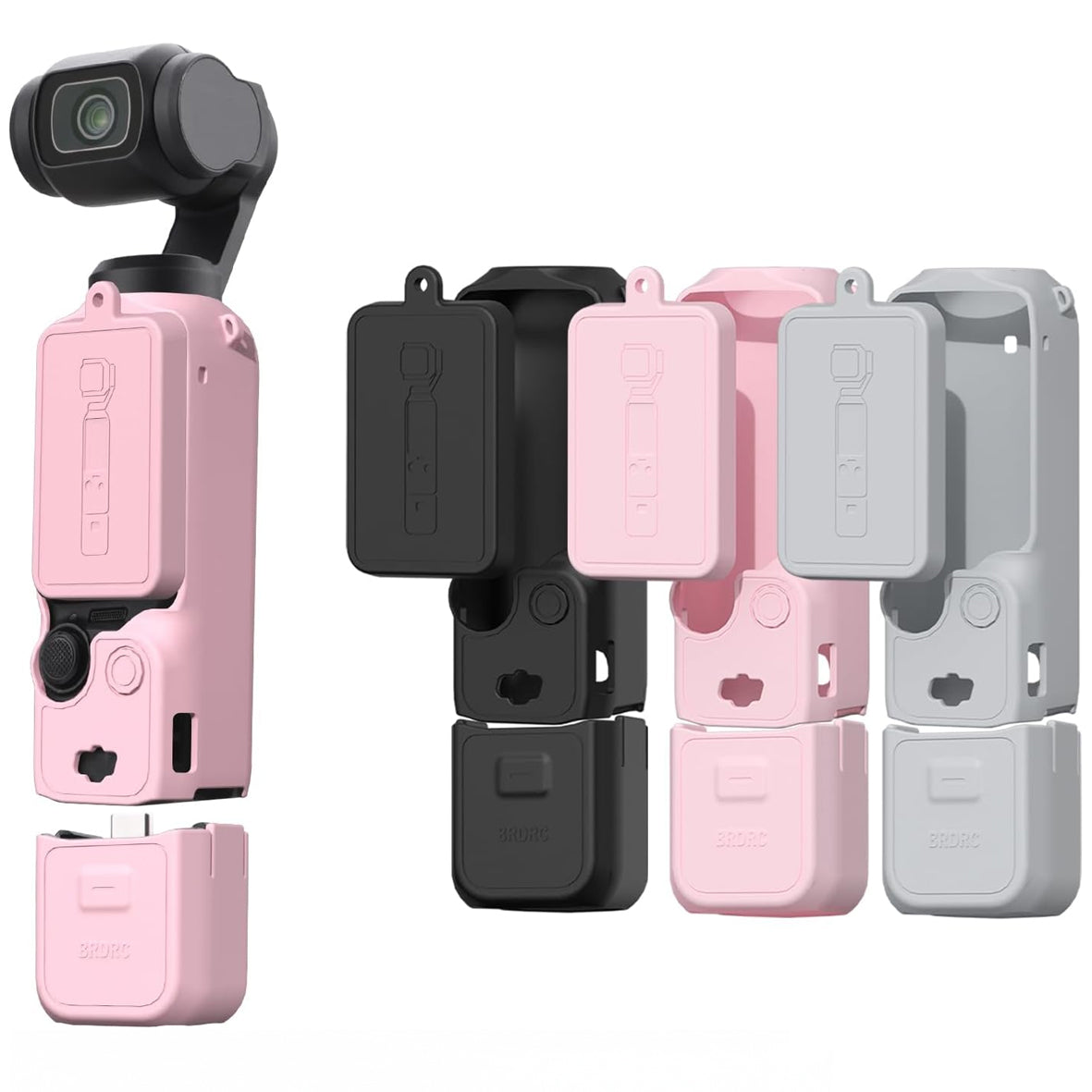 BRDRC Supporto Magnetico Da Collo Per DJI Osmo Pocket 3 E Action Camera - Staffa A Mani Libere Per Video POV E Vlog