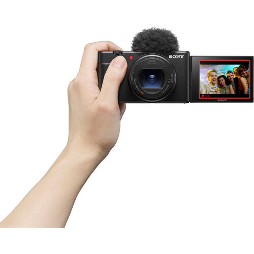 Sony ZV-1 II Digital Camera (Black) with Godox Mini Flash IM20