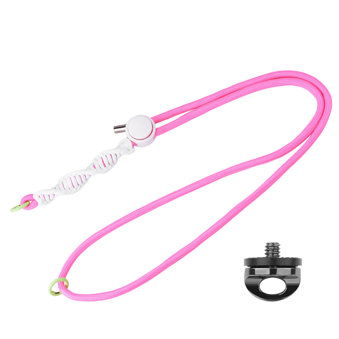 BRDRC POCKET 3 Adjustable Lanyard (Pink Rope White Knot) PO3014_1