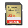 Sandisk Extreme SDHC UHS-I Card 32GB 100MB/s U3 V30 4K UHD BND