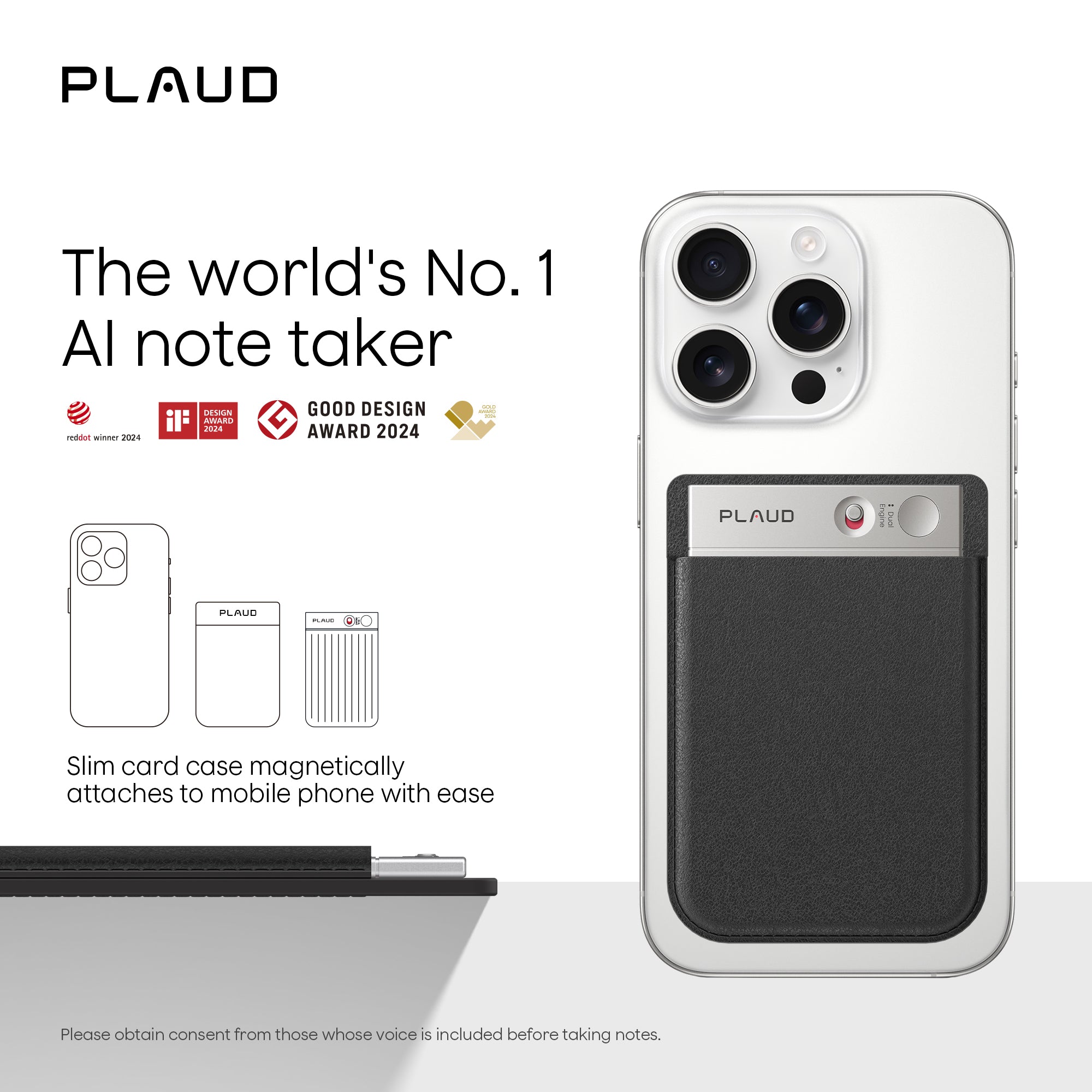 Plaud Note Silver