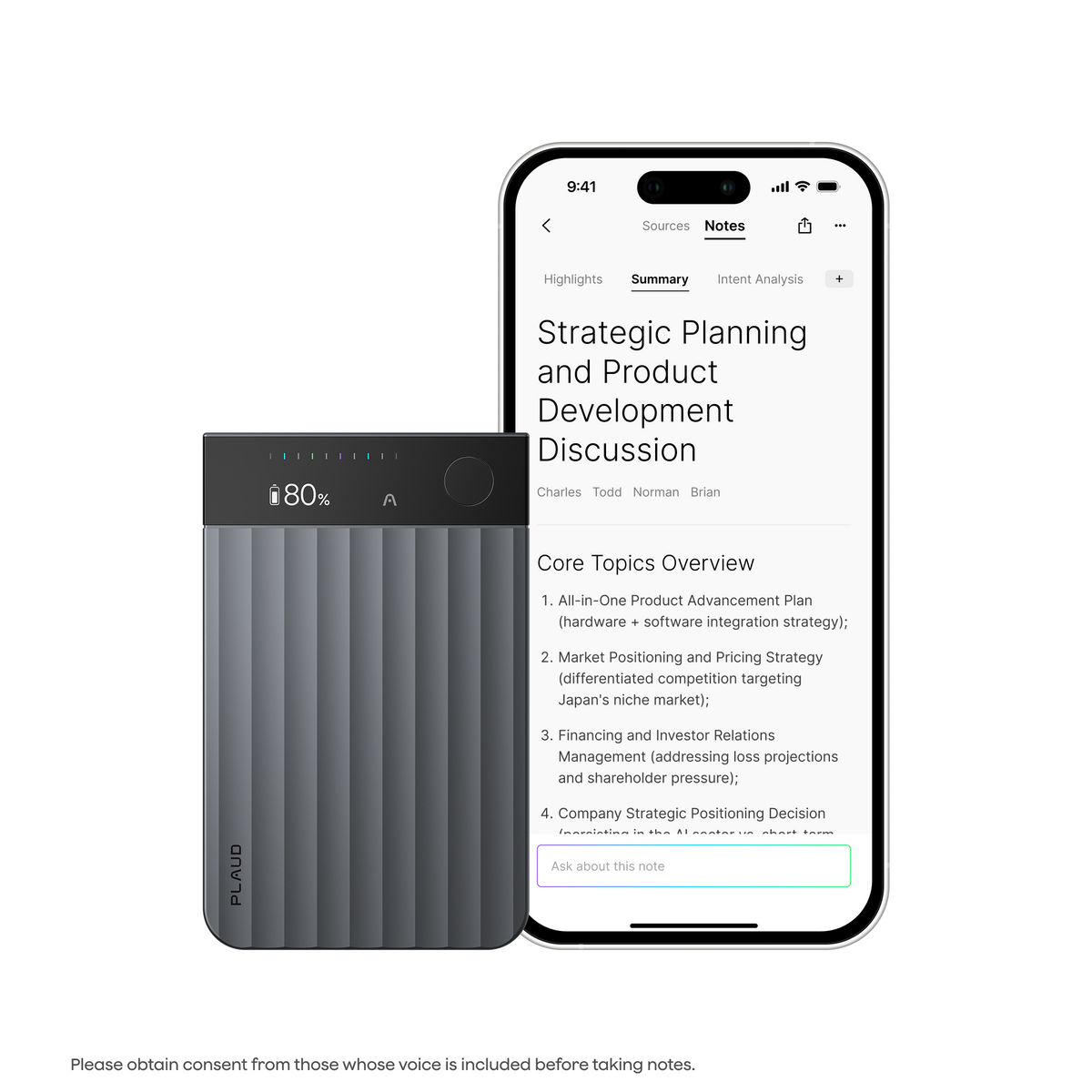 PLAUD Note Pro Black