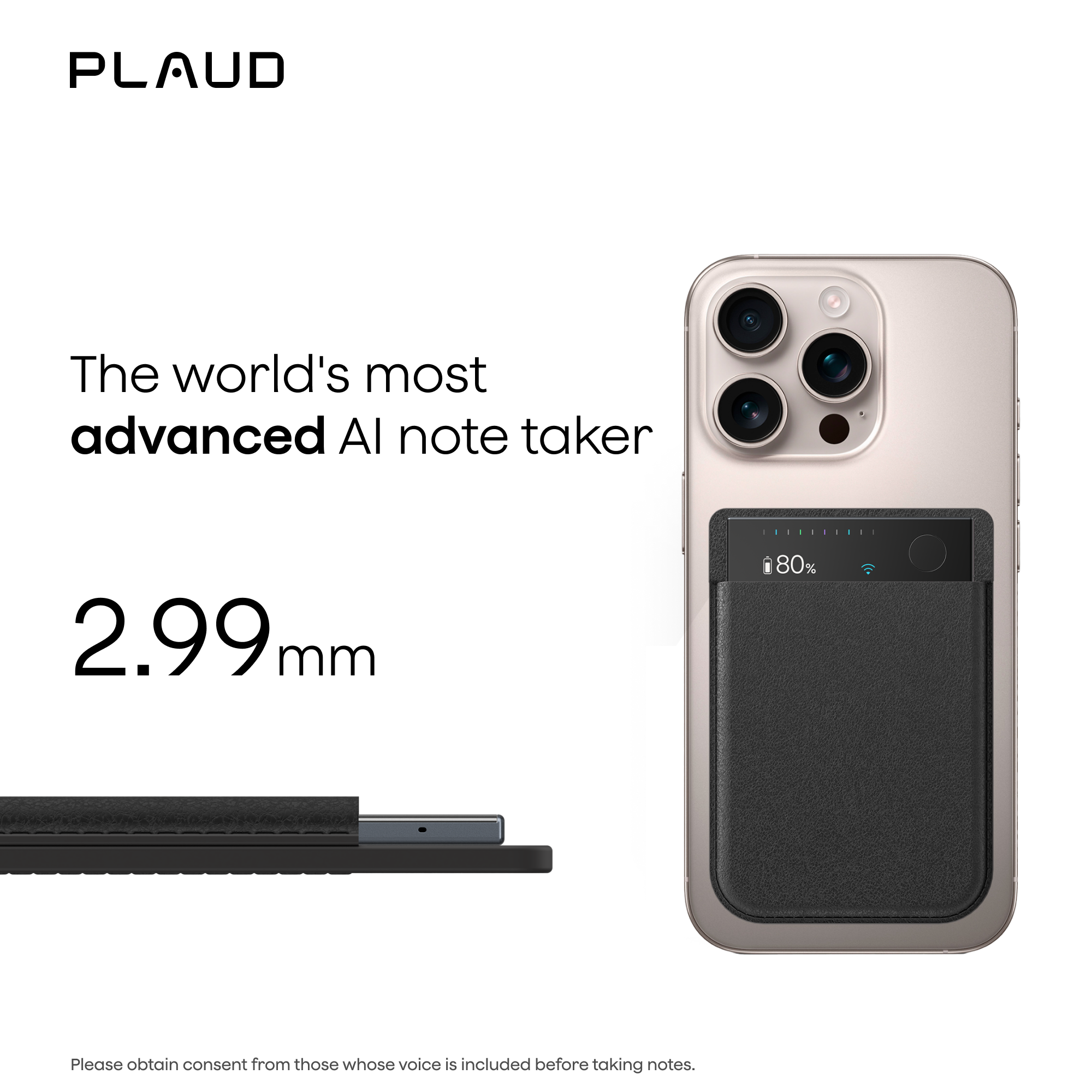 PLAUD Note Pro Black