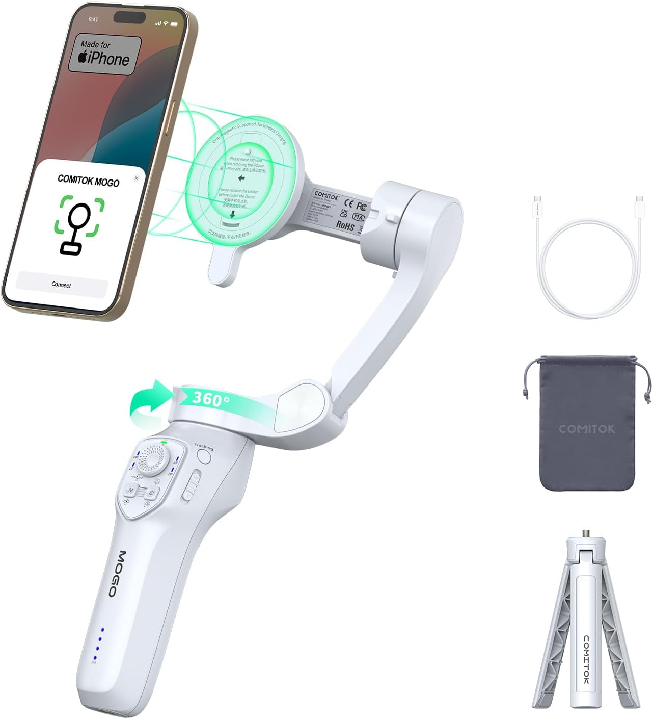 COMITOK MOGO Gimbal for iPhone GREY