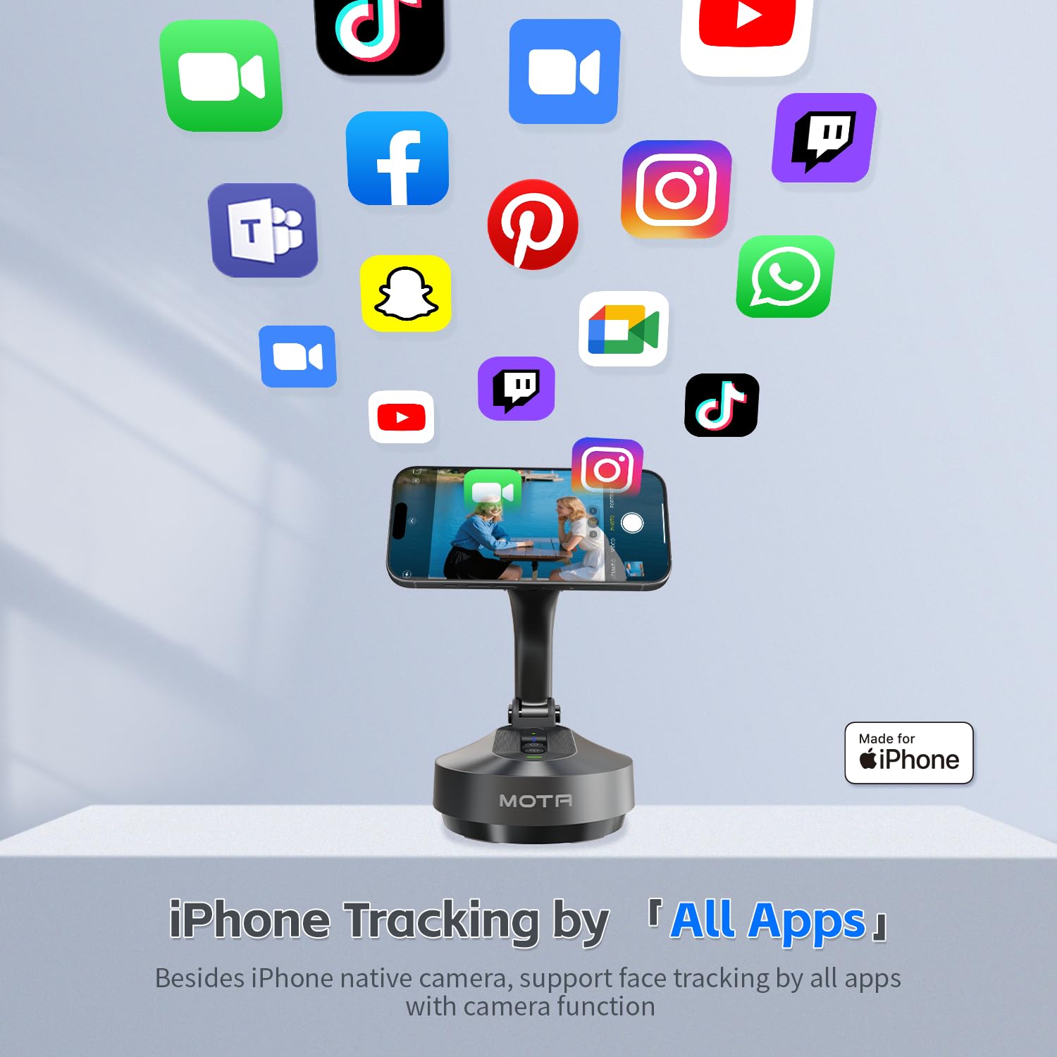 COMITOK MOTA Gimbal for iPhone WHITE