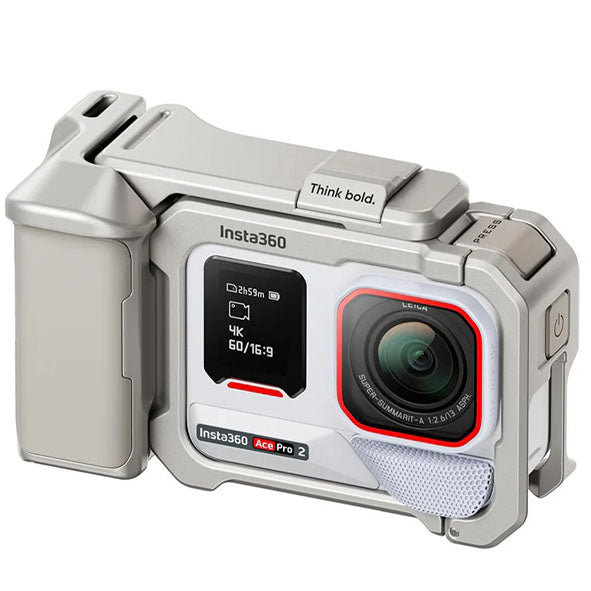 Insta360 Ace Pro 2 Dual Battery (Artic White) Xplorer Bundle (Moonlight Silver)