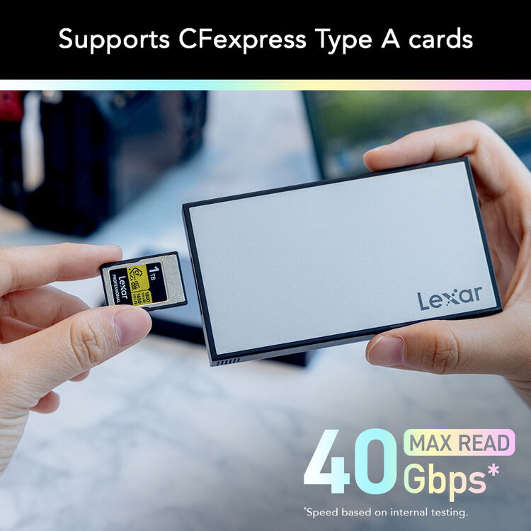 Lexar Professional Workflow CFExpress 4.0 Type A Card Reader LPWF730N-5ANGL