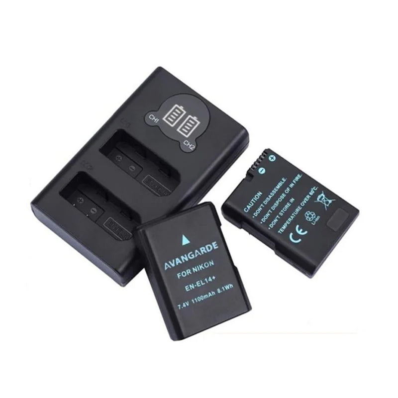 Avangarde Charger Kit EN-EL14 Battery and DL-ENEL14 Charger