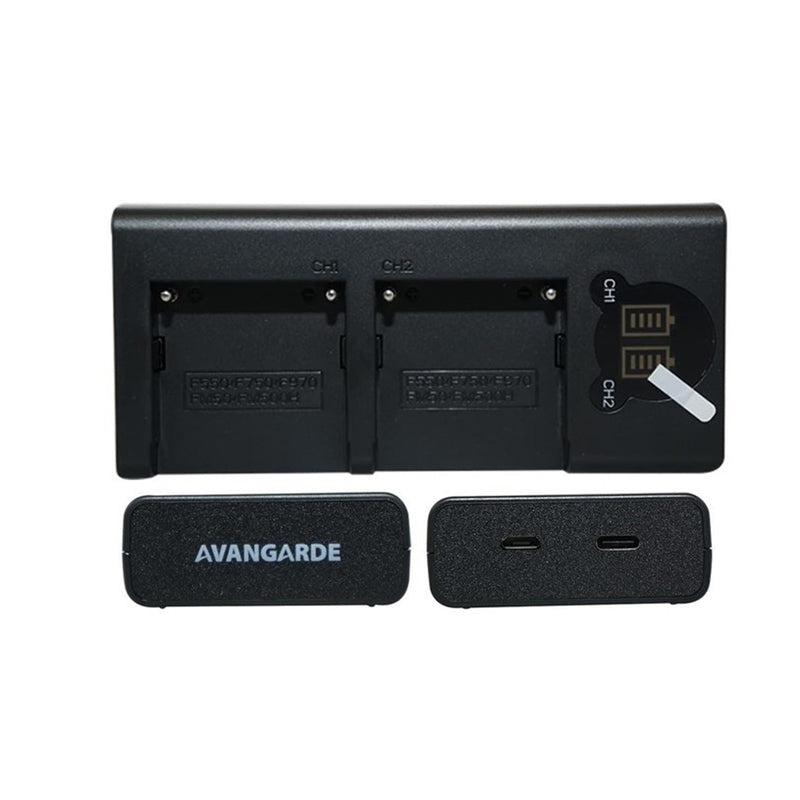 Avangarde DL-F970 Dual Battery Charger for NPF970