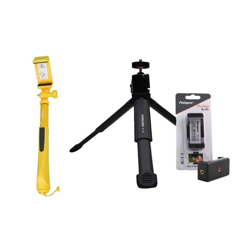 Avangarde Mini Tripod with Ballhead Av26 +Tongsis Qp906R+ Holder Phone