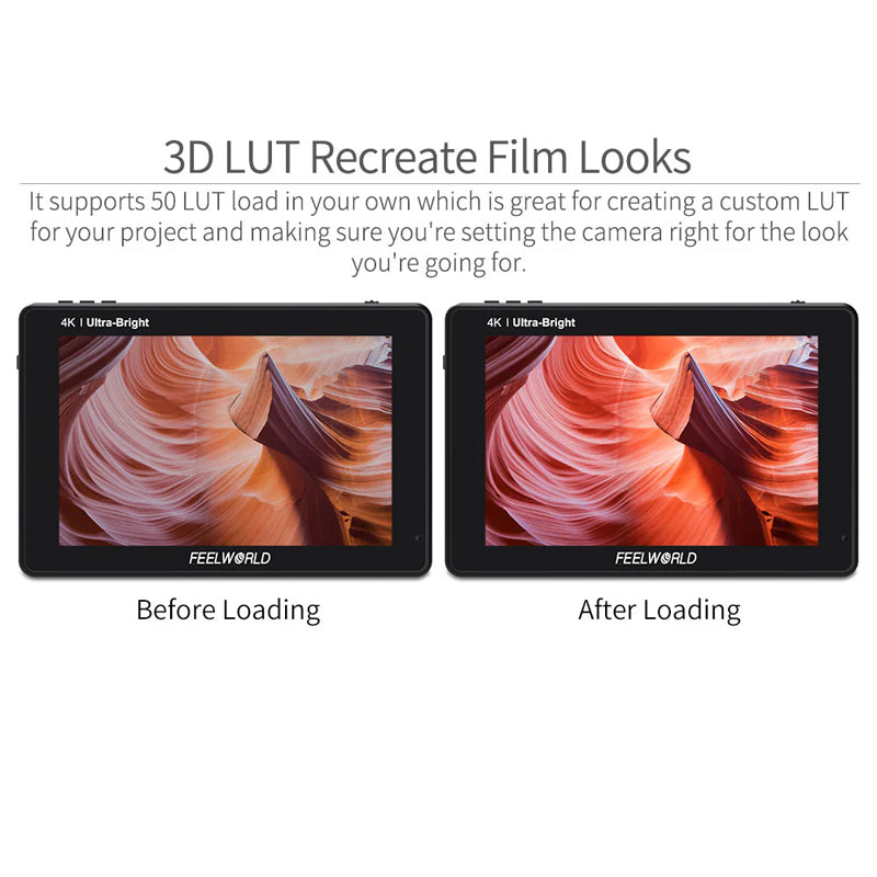 FeelWorld LUT7S 3D LUT 4K HDMI and SDI Monitor
