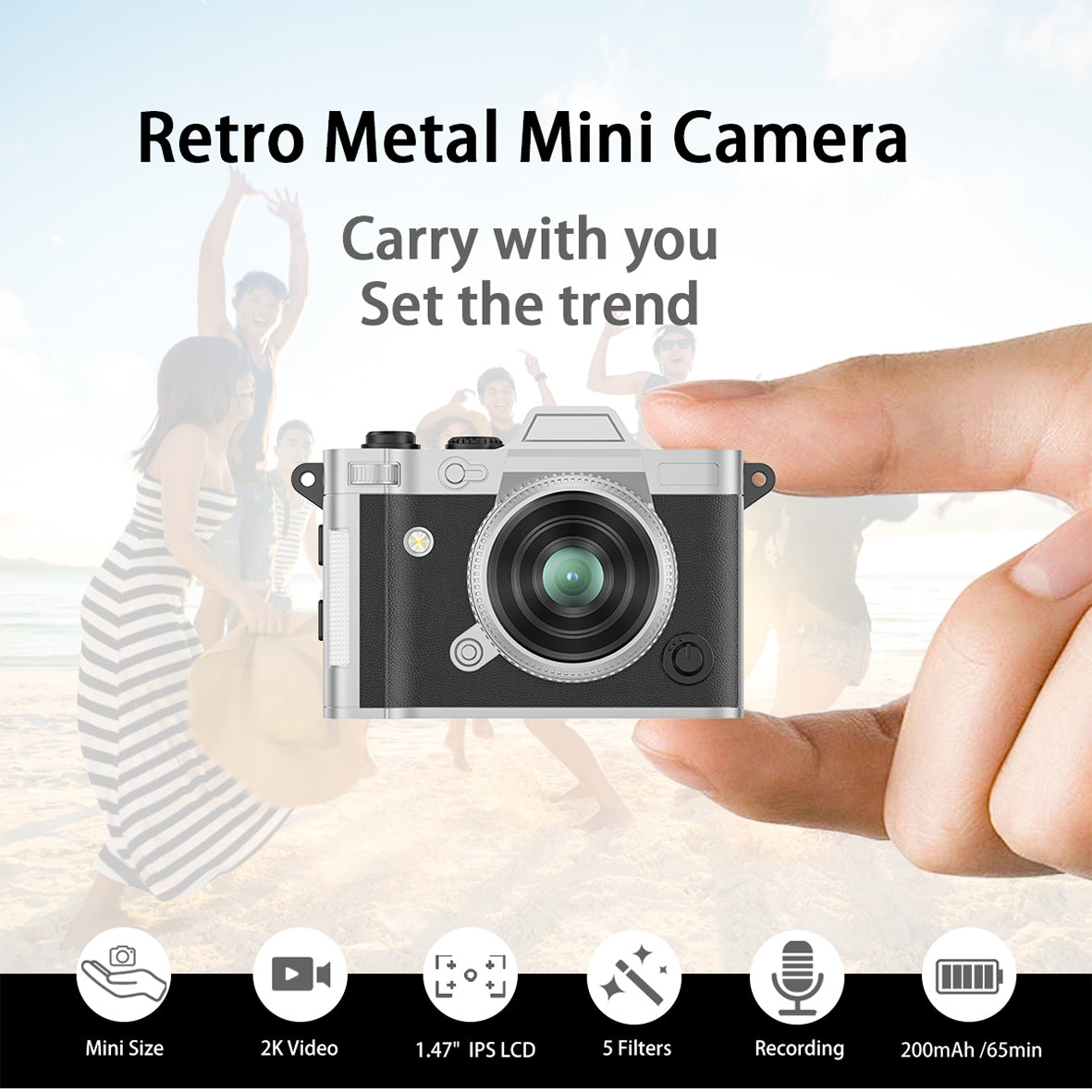 Avangarde Mica II (Mini Camera) - Black with Sandisk Ultra MicroSD 32GB