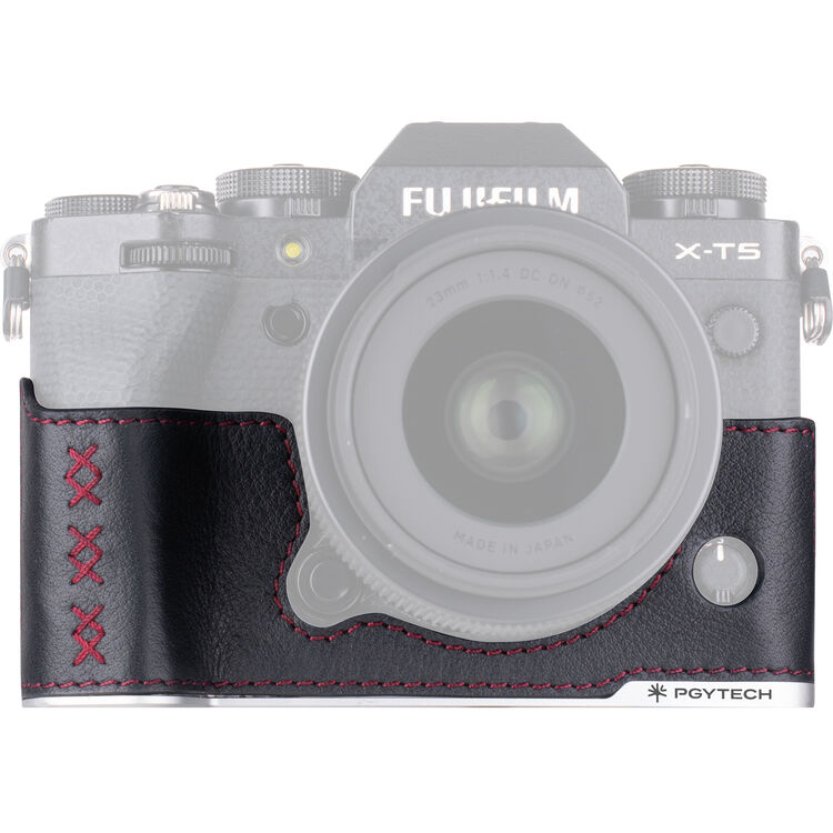 PGYTECH Leather Camera Case for FUJIFILM X-T5 Midnight Black P-CB-552