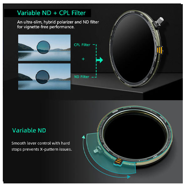 H&Y Nova Series HD VND+CPL Filter 72mm