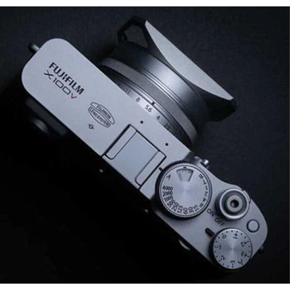 SquareHood Model V for Fuji X100 Cameras (Silver)