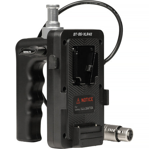 Nanlite V-Mount Battery Grip for Forza 150B and FC-120B BTBGXLR4II