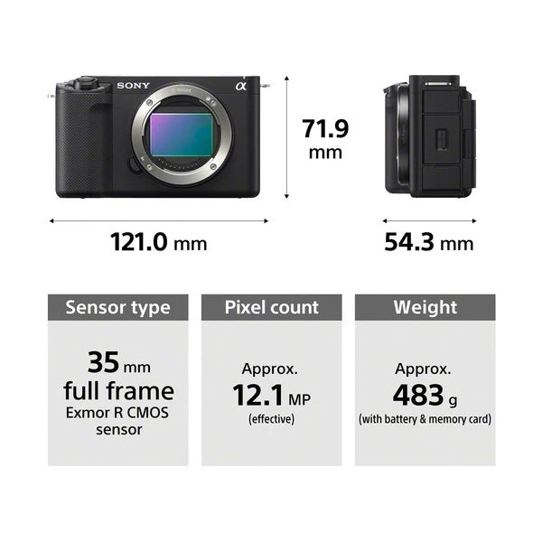 Sony ZV-E1 Mirrorless Camera Black