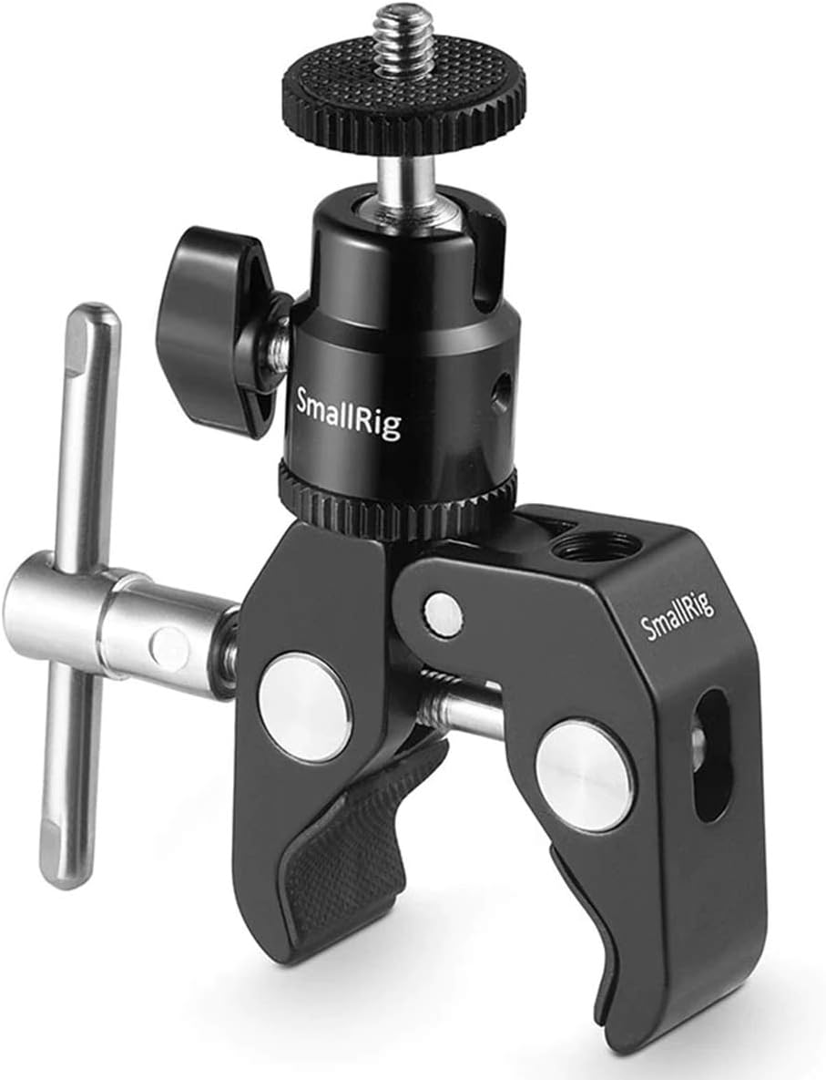 SmallRig Clamp Mount with 1/4" Screw Ball Head Mount 1124