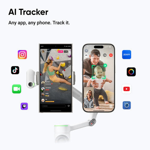 Insta360 Flow 2 Pro Smartphone Gimbal Stabilizer AI Tracker Bundle