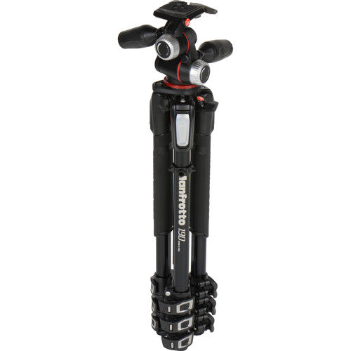 Manfrotto MK190XPRO4-3WCN 190 Aluminium 4-Section Tripod with 3 Way head