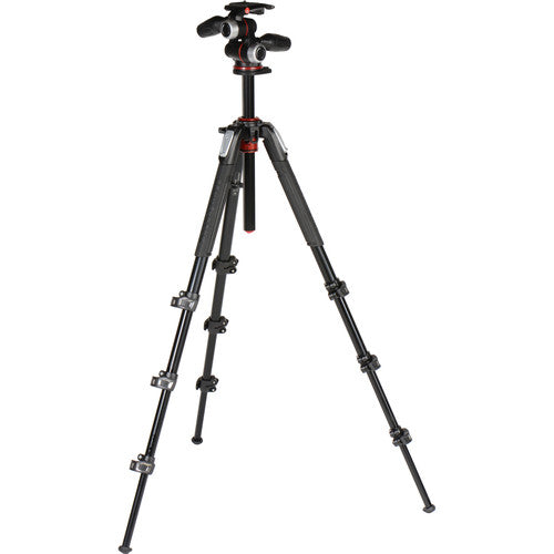 Manfrotto MK190XPRO4-3WCN 190 Aluminium 4-Section Tripod with 3 Way head
