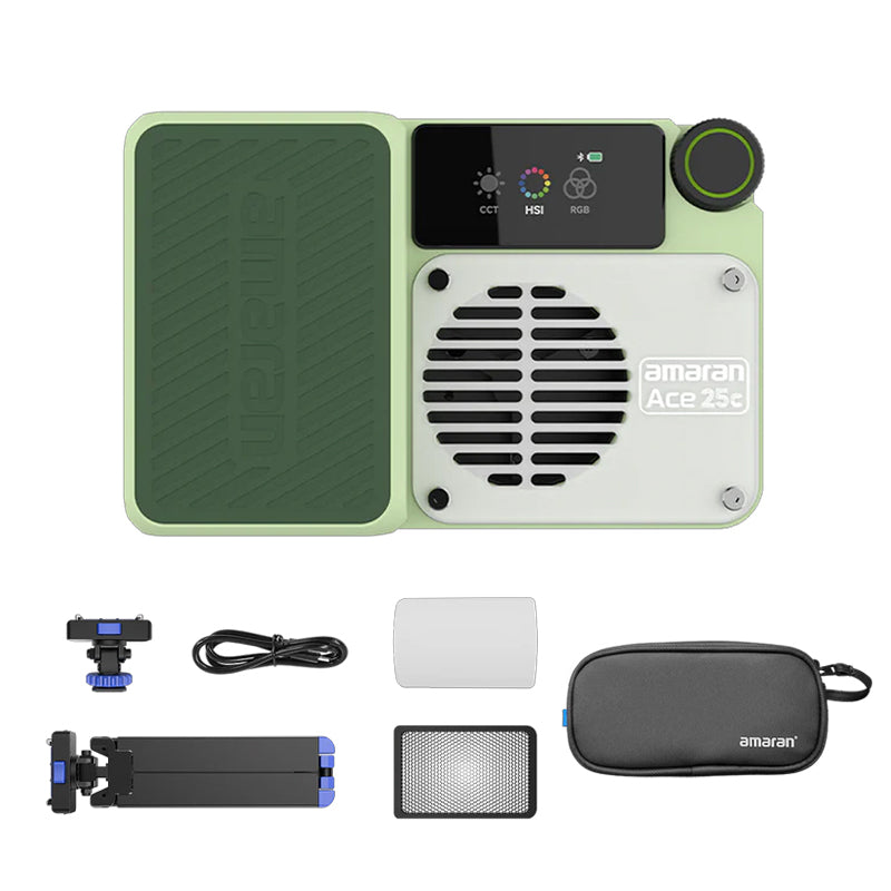 Amaran Ace 25c RGB LED Light Panel All-in-One Creator Kit (Green)