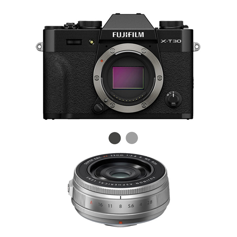 Fujifilm X-T30 III Mirrorless Camera with Fujifilm XF 23mm f/2.8 R WR Lens (Silver)