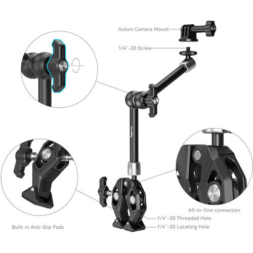 SmallRig Crab-Shaped Clamp with Magic Arm 4454