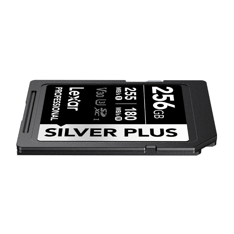 Lexar 256GB Professional SDXC Silver Plus UHS-I Memory Card 255MB/s