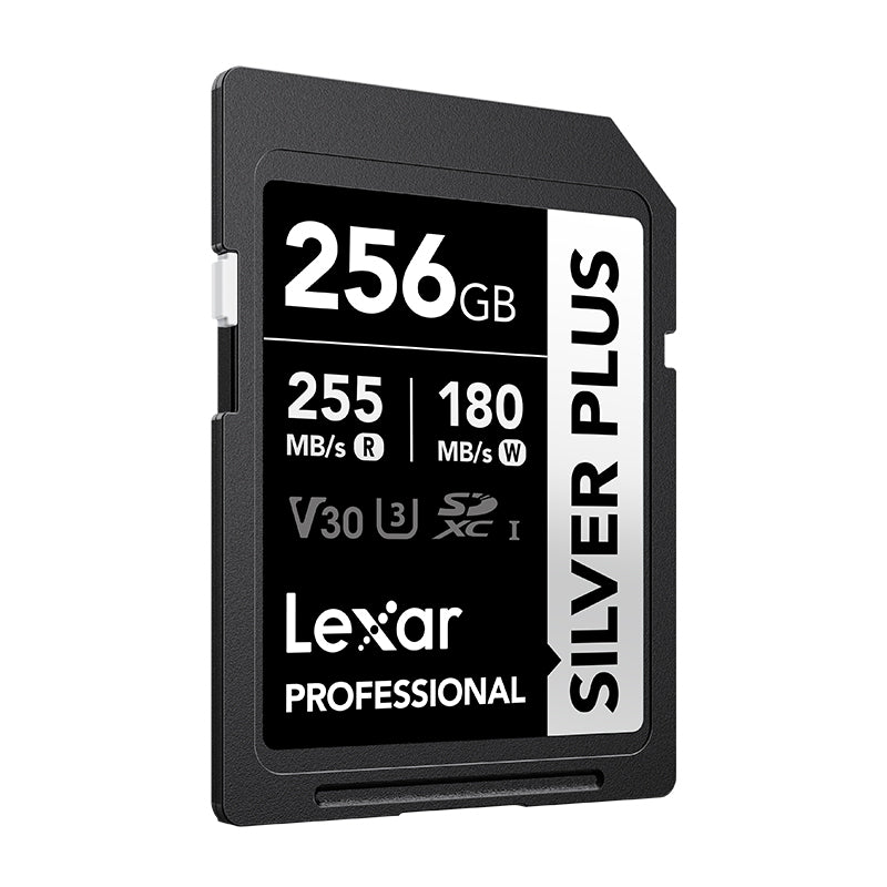 Lexar 256GB Professional SDXC Silver Plus UHS-I Memory Card 255MB/s