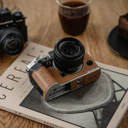 PGYTECH Leather Camera Case(For FUJIFILM X100Ⅵ Clay Brown) P-CB-547