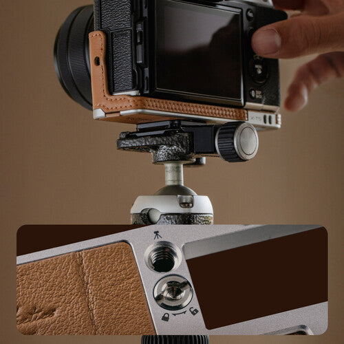 PGYTECH Leather Camera Case(For FUJIFILM X100Ⅵ Clay Brown) P-CB-547