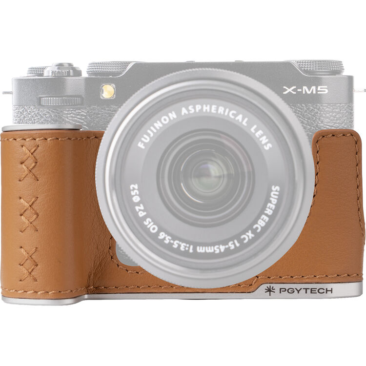 PGYTECH Leather Camera Case(For FUJIFILM X-M5 Clay Brown) P-CB-544