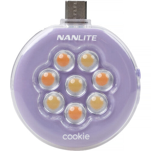 Nanlite cookie USB-C Mini Round LED (Lavender)