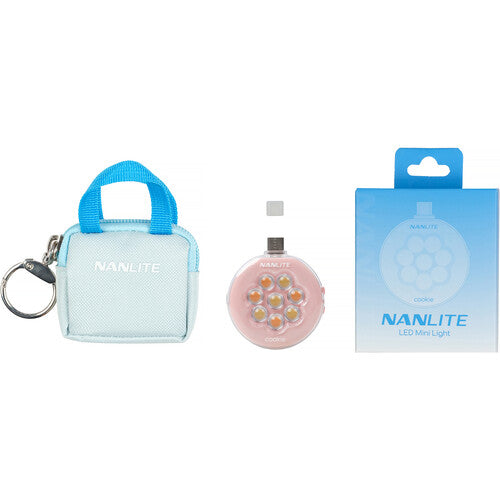 Nanlite cookie USB-C Mini Round LED (Coral Pink)