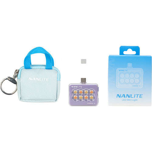 Nanlite Cookie-S USB-C Mini Square LED (Lavender)