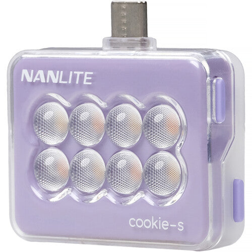 Nanlite Cookie-S USB-C Mini Square LED (Lavender)