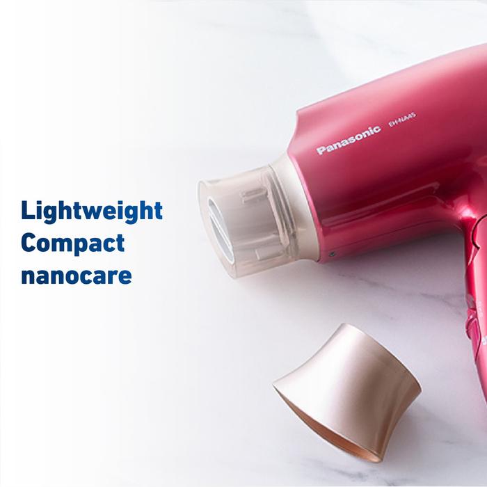 Panasonic Nanocare Hair Dryer + Platinum Ion 1600W EH-NA45-RP415 Rouge Pink